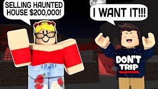 PAYING A STRANGER $15 FOR A HAUNTED HOUSE IN ROBLOX BLOXBURG!