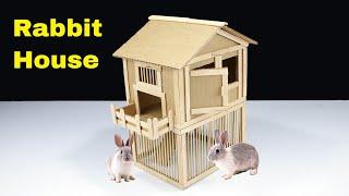 How to make Amazing Rabbit House from Cardboard - POPs