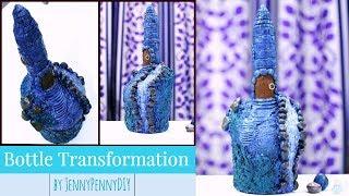 Fairy house on bottle|Bottle decorating ideas|Bottle Craft|Bottle art|mountain craft|fountain craft