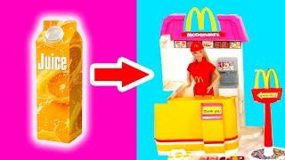 DIY Barbie Miniature Dollhouse Rooms | How To Make Barbie Doll House | Hacks and Crafts for Barbie