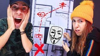 Following Clues on Hacker's Mystery Map of Safe house! (Project Zorgo Secret Server)