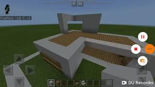 How to make a simple modern house tutorial in minecraft part 1.