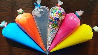 Making Slime Piping Bags - Crunchy Slime #11