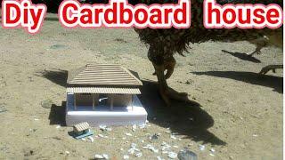 how to make a small cardboard house  it is very easy to make and beautiful