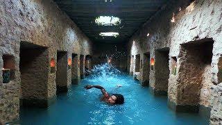 Build The Most Secret Ancient Underground Temple And Swimming Pool