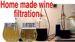 filter Home made Wines  वाईन को फिल्टर कैसे करें don't Drink yeast mix Wine first Filter it
