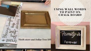 How to use Wall Words to paint on Chalk Board | Chalk board rechangable sign