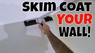How to Skim Coat a Wall after Wallpaper Removal Step by Step Tutorial