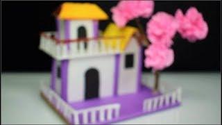 DIY Beautiful paper house || How to make a small paper house