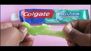How to Make Slime WITH Toothpaste and Glue, Without Borax , Without Starch and Without