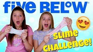 SLIME CHALLENGE AT FIVE BELOW || Taylor and Vanessa
