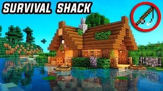 Minecraft: How To Build A Small & Easy Survival House Tutorial (Hut, Fishing Shack)