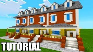 Minecraft Tutorial: How To Make A Suburban Townhouse "City House Tutorial"