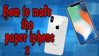 iPhone X : How to make apple iPhone X From Cardboard || Taki-Craft House