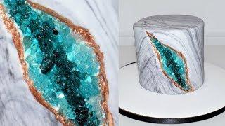 Cake decorating tutorials | how to make a geode cake | Sugarella Sweets