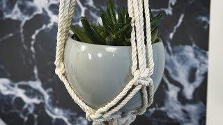 How To Make A Macrame Plant Hanger | House Beautiful