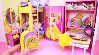 DIY Miniature Dollhouse Room ~ Belle (Beauty and the Beast) Room Decor, Backpack