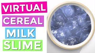 VIRTUAL CEREAL MILK SLIME! HOW TO MAKE VIRTUAL SLIME ON YOUR IPHONE!