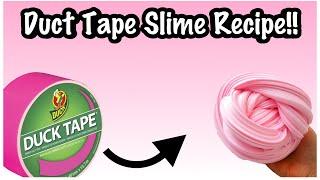 Duck Tape Slime!! How To Make No Glue Duct Tape Slime!!
