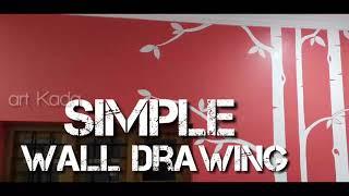 how to simple WALL  painting designs for beginning | DlY