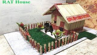 Green House For RAT/House For Mice/ How to Make a House for Rat with Chopstick/House for Rat