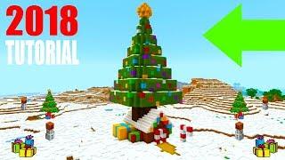 Minecraft Tutorial: How To Make A Christmas Tree House "Christmas Themed House Tutorial"