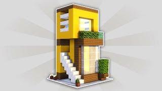 HOW TO MAKE A MINI MODERN HOUSE 5x5 EASY IN MINECRAFT | ENGLISH TUTORIAL