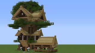 Minecraft: How To Build a MODERN TREE HOUSE/ Modern TreeHouse Tutorial [ How to make ] (#2)