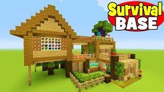 Survival House In Minecraft Tutorial