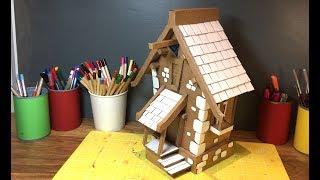 How to Make a Fantasy House from Recycled Cardboard - Easy DIY