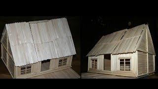 How to make Popsicle stick House