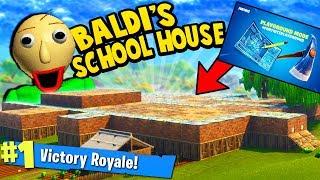 BALDI'S SCHOOL HOUSE BUILD IN FORTNITE PLAYGROUND MODE! | Fortnite Battle Royale