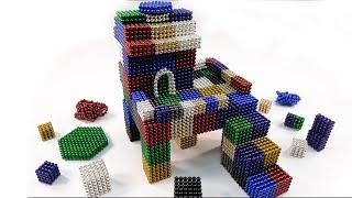 DIY How To Make Beautifull House On Stilts with 18900 Magnetic Balls | ASMR Mini Magnetic Balls 4K