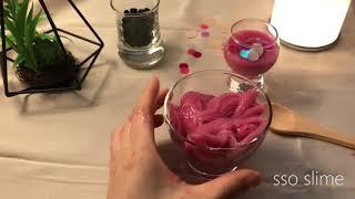 Playing with slime -with Wine glass | you can not eat |