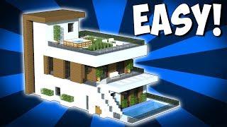 Minecraft: How To Build A Large Modern House Tutorial (2018)