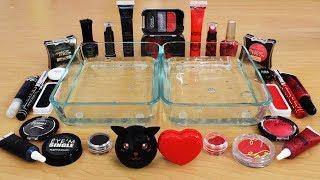 Mixing Makeup Eyeshadow Into Slime ! Black vs Red Special Series Part 20 Satisfying Slime Video