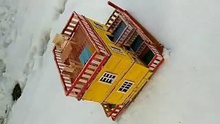 Buiding a Small and Beautiful House by using Popsicle Stick |PC Creation.