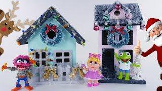 Christmas Craft DIY Christmas Villages for small toys by DCTC Amy Jo
