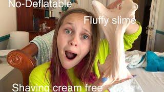 How to make shaving cream free non-deflatable Fluffy Slime! #slime #fluffyslime