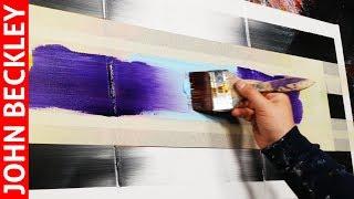 Abstract Painting EASY With Masking Tape | Eternity