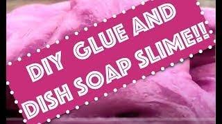 How to make Slime with Glue and Soap! Glue + Detergent! NO BORAX Slime for Kids 2017