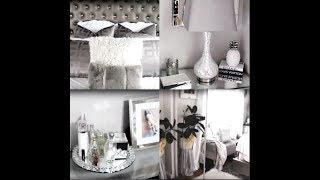 My Glam Gray And White Bedroom Tour|2018