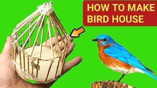 Craft with Cardboard - How to make Bird House Using Cardboard At Home - Bird Cage With Cardboards