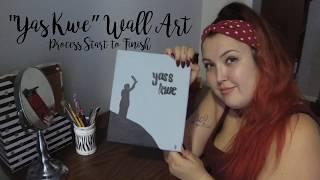Paint With Me - Basic Two-Colour Wall Art Painting Process Tutorial for Beginners