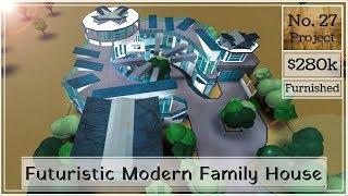 Roblox | BLOXBURG: Futuristic Modern Family House (Speed Build) (NO Large Plot)
