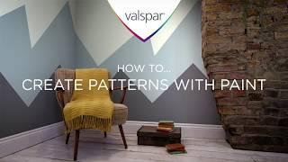 How to create patterns with paint - Mountains - Valspar Paint