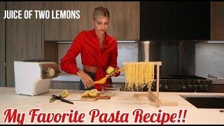 Make Pasta With Me | Lemon, Garlic, White Wine | Devon Windsor