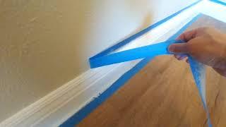 How To Tape And Paint Your Baseboards. DIY BEST RESULT!!!