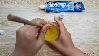 How to Make Slime Closeup Toothpaste and Glue, Without Borax , Without Starch and Without Detergent
