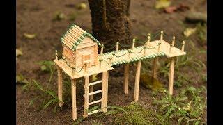 Matchstick Art and Craft Ideas | How to Make Miniature Match Stick House | Shuddh Ideas